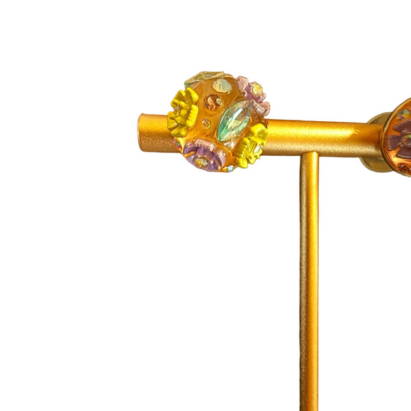 Betsey Johnson Multicolor Floral Earrings - Picture 3 of 4